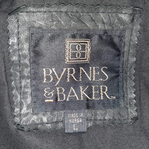 Leather biker jacket by Byrnes and Baker - Picture 4 of 4